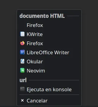 Configurar una acción en Klipper