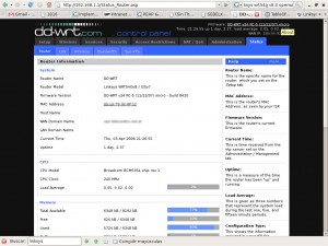 Interfaz web de dd-wrt